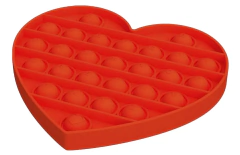 Pop it Corazón Rojo Juego Sensorial Anti estrés Fidget