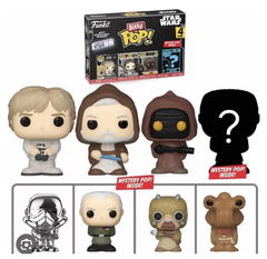 Funko Bitty Pop! Star Wars Pack 4 Obi Wan Jawa Luke Skywalker - Star Wars Original - comprar online