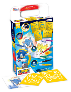Sonic Set Stencils con Blow Pen Art - Tapimovil - (MAYORISTA)