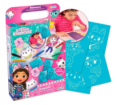 Gabby's Dollhouse Set Stencils con Blow Pen Art - Tapimovil