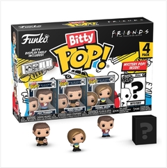 Funko Bitty Pop! Friends Pack 4 ( Joey Tribbiani, Ross Geller, Rachel Green y 1 Misterioso )