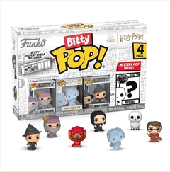 Funko Bitty Pop! Harry Potter Pack 4 ( Dumbledore, Nick casi decapitado, McGonagall y 1 Misterioso )