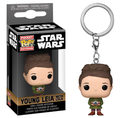 Keychain Funko Pop! Young Leia with Lola Original Star Wars
