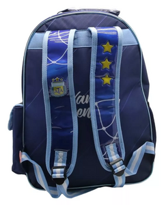 Mochila Escolar AFA Selección Argentina Messi 16 Espalda - (MAYORISTA) en internet