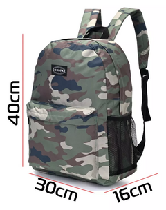 Imagen de Mochila Goodpak Camuflada Urbana Escolar 17 Espalda - (MAYORISTA)