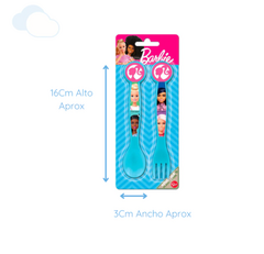 Set x 2 Cubiertos Barbie Cuchara Tenedor Infantil (Mayorista) - comprar online