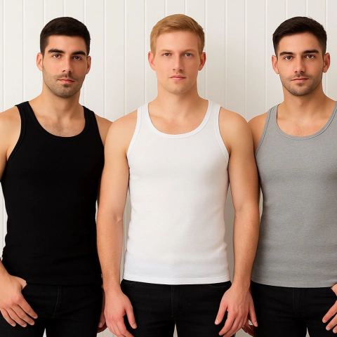 Pack x3 Musculosas Morley de Hombre - comprar online