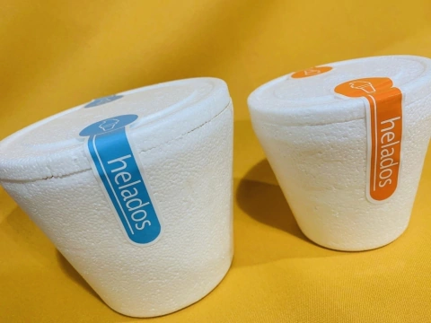 Etiqueta Autoadhesiva para pote de helado 32x100 mm genérica 1000 unidades