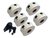 6 Rollos Dk-1218 Circulo 24mm Etiqueta 1000u Ql con eje reutilizable