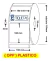 6 Rollos Etiqueta Autoadhesiva 100x100 Mm 500 Opp Plastico - comprar online