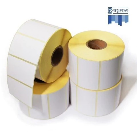 4 Rollos Etiquetas Autoadhesivas Termico 68x43 Mm 1000 C/u