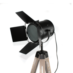 Lampara De Pie Estudio Cine Reflector Negro-Pie Gris (37) - comprar online