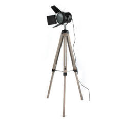 Lampara De Pie Estudio Cine Reflector Negro-Pie Gris (37)