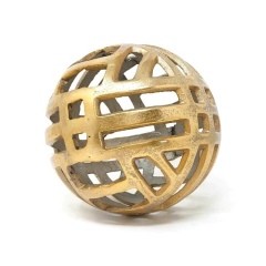 Adorno de Aluminio Fundido esfera 15 CM (K40G)