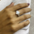 Anillo Plata y Oro Cruz
