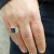 Anillo Sello Azul