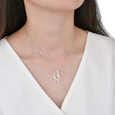 Conjunto Iniciales Plata 925 - Esmeralda Joyas y Relojes