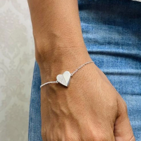 Pulsera Corazón Mitad