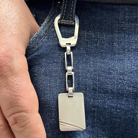 Llavero Plata y Oro