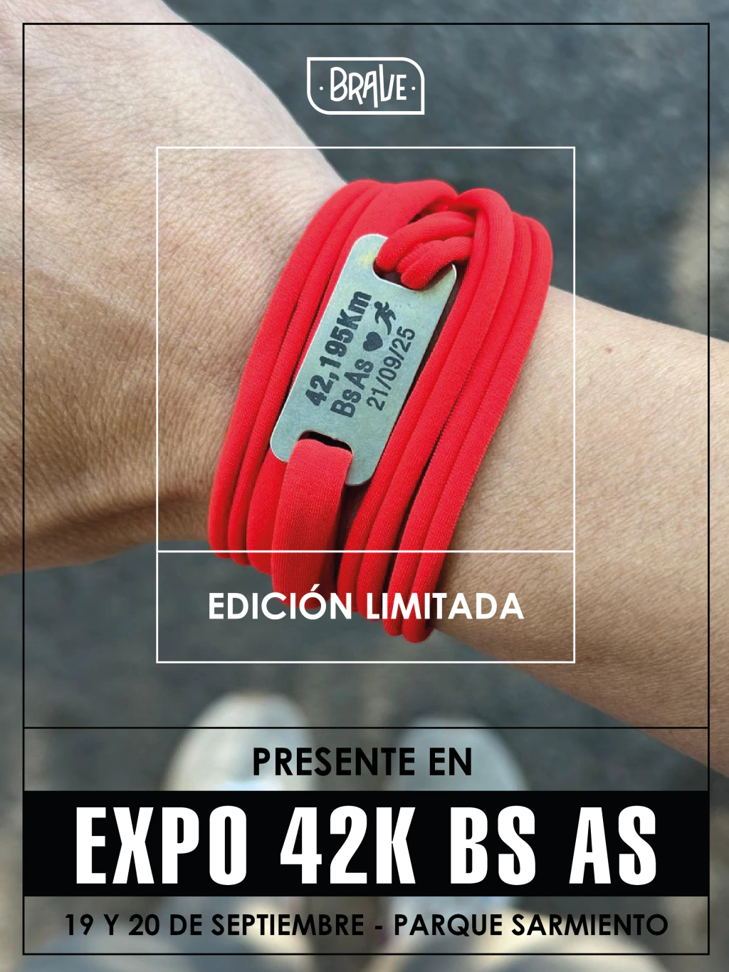 BRAVE Colección BUENOS AIRES 42k + FRASE Personalizada (grabado frente y dorso)