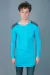 Remera larga LNH (turquesa jaspeado) - comprar online