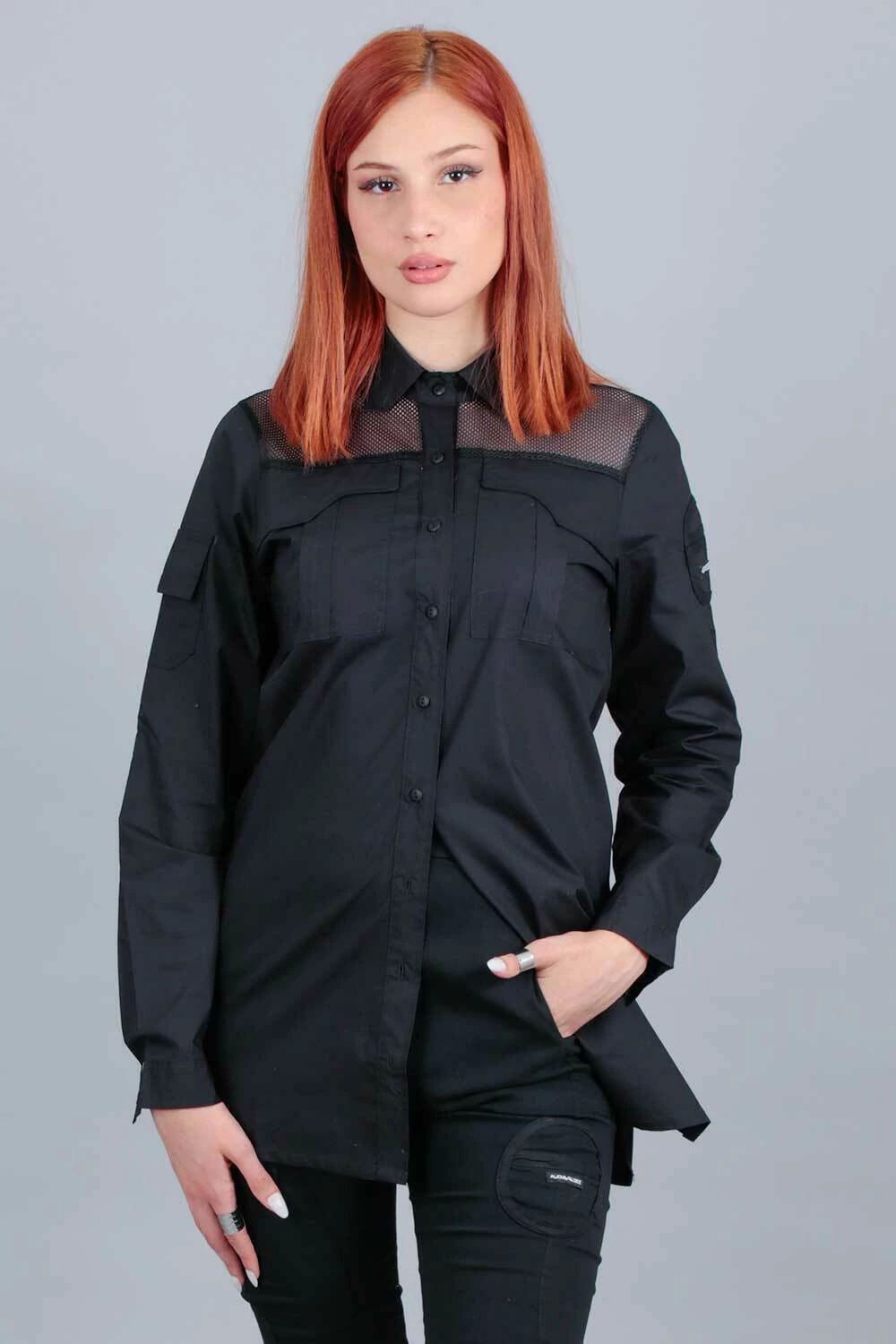 Camisola De tu ser (negro total c/red)
