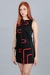 Vestido Audry (negro c/rojo) - comprar online