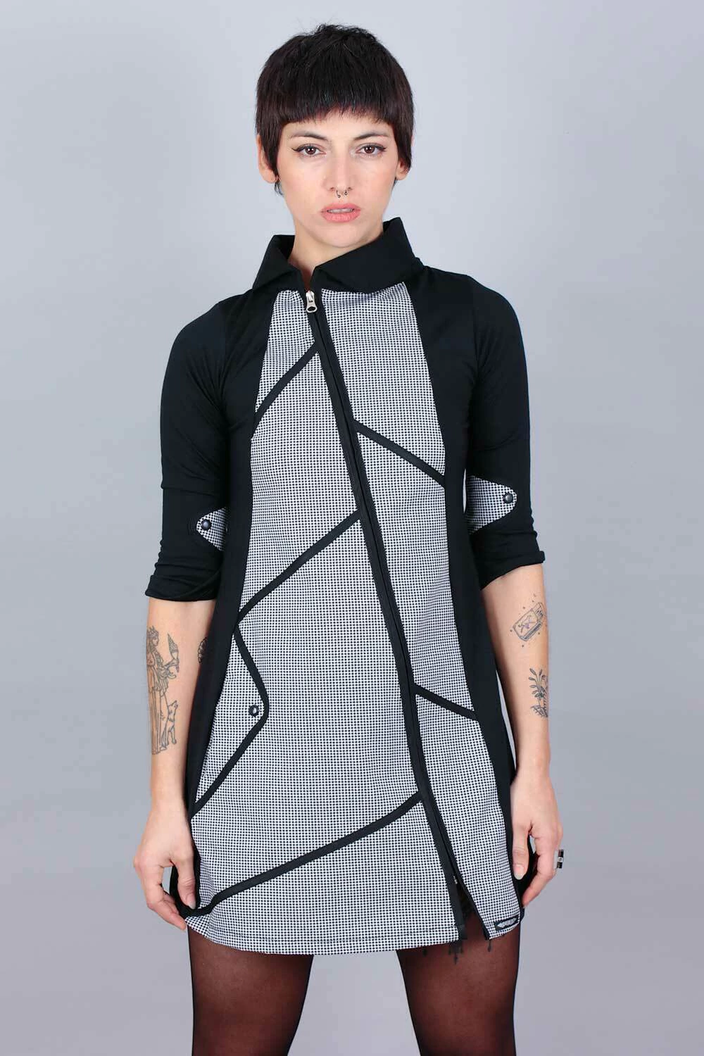 Vestido Destino fiel (pie de poule)