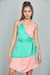 Vestido Esistenzialista (esmeralda y rosa)