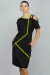 Vestido What is art? (negro y amarillo) - online store