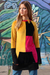 Vestido Hermandad (plush mostaza/negro/fucsia)