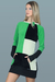 Vestido Hermandad (plush verde/negro/agua)