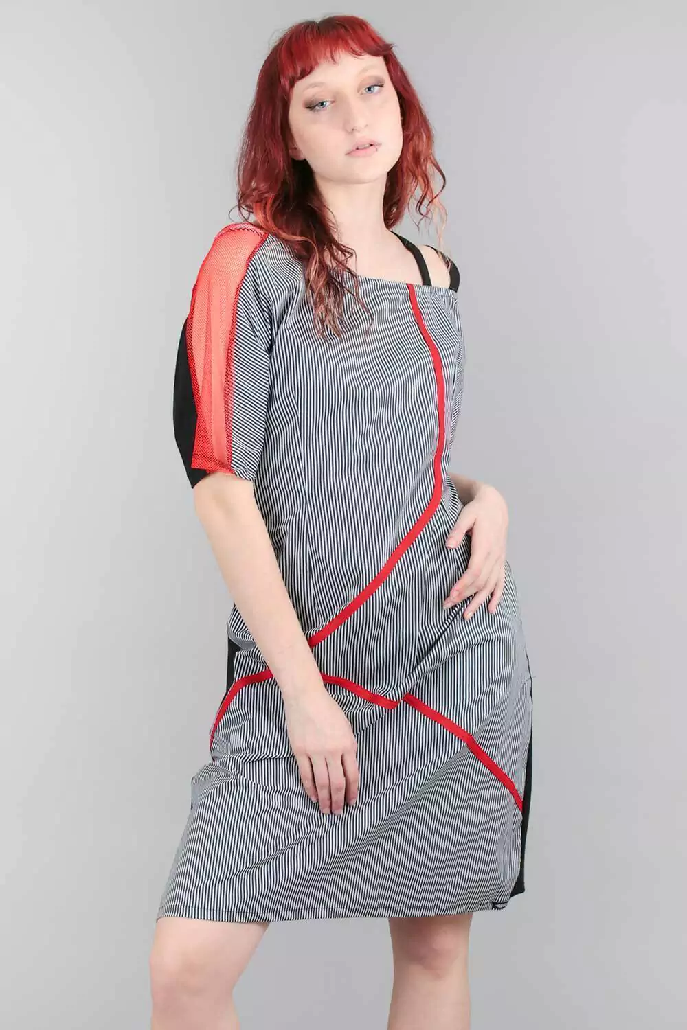 Vestido What is art? (rayas finas)