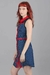 Vestido Luis (azul francia estamp) - comprar online