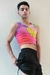 Top Remera Ovni (multicolor)