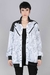 Campera reversible Soy (blanco estampado/negro) - Audia Valdez Tienda