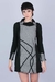 Vestido Día exacto (paño gris espigado)