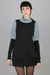 Vestido Seres Benditos (negro c/gris)