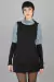 Vestido Seres Benditos (negro c/gris)