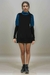 Vestido Seres Benditos (negro c/azul) - tienda online