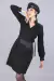 Vestido Quiero (negro detalle engomado) en internet