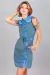 Vestido Luis (triangulitos azul) - comprar online