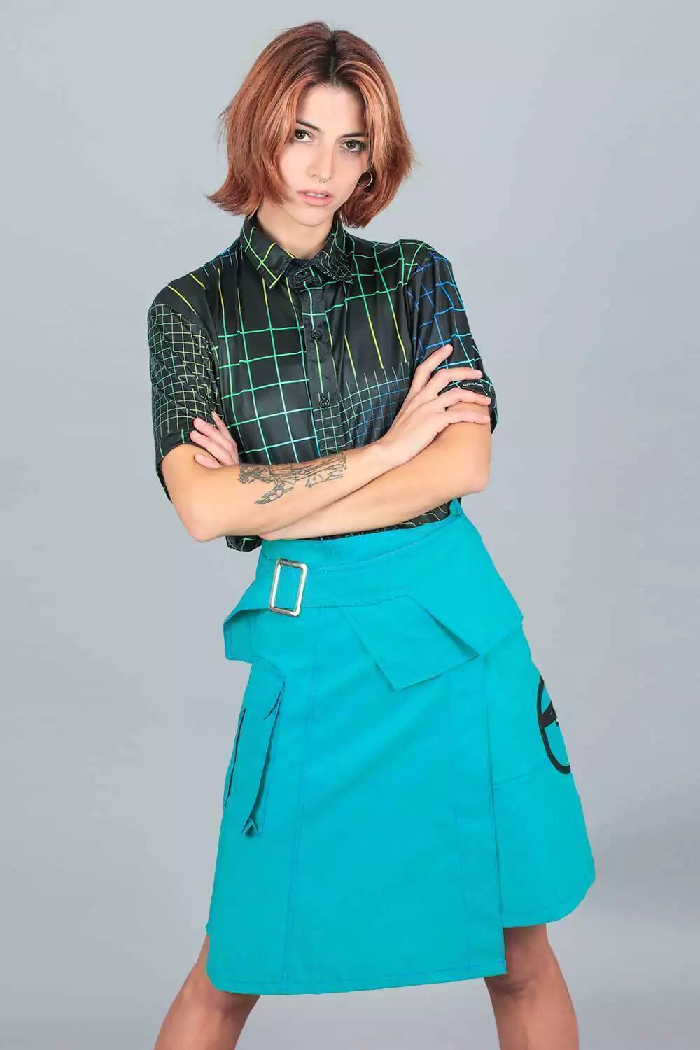 Falda Nacional (turquesa)