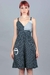 Vestido El latido (negro triangulitos)
