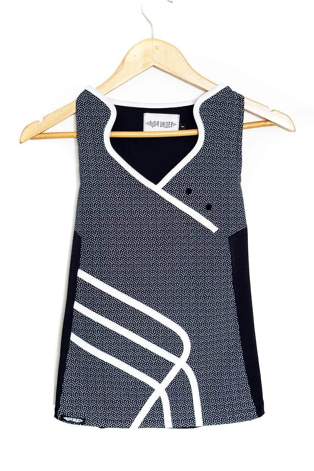 Blusa 2 mentes (triangulitos celestes)