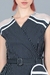 Vestido Universo insondable (negro rayas) - tienda online