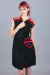 Vestido Universo insondable (negro y rojo) en internet