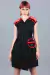 Vestido Universo insondable (negro y rojo)