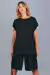 Musculosa Extraño ser - negro calado