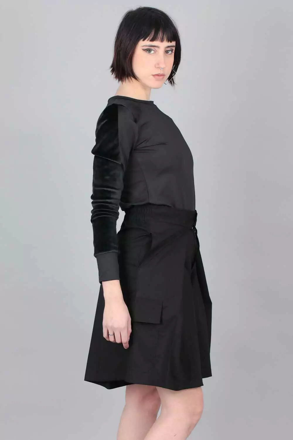Falda Pantalón Mejor Sí hablar - Neo (negro poplin)